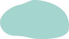 Light Teal Blob Decoration